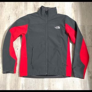 The North Face Red and Grey Jacket